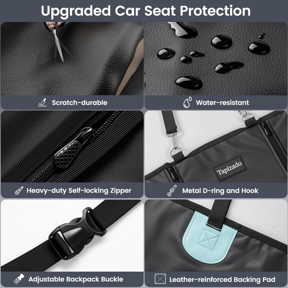 Tapizado protects leather seats from pet hair and muddy paw prints.