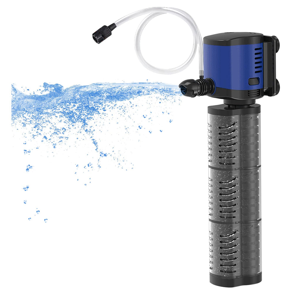 Tararium Aquarium Filter demonstrates 3-stage filtration for crystal-clear water