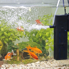 Tararium Aquarium Filter side view demonstrates easy placement beside the tank.
