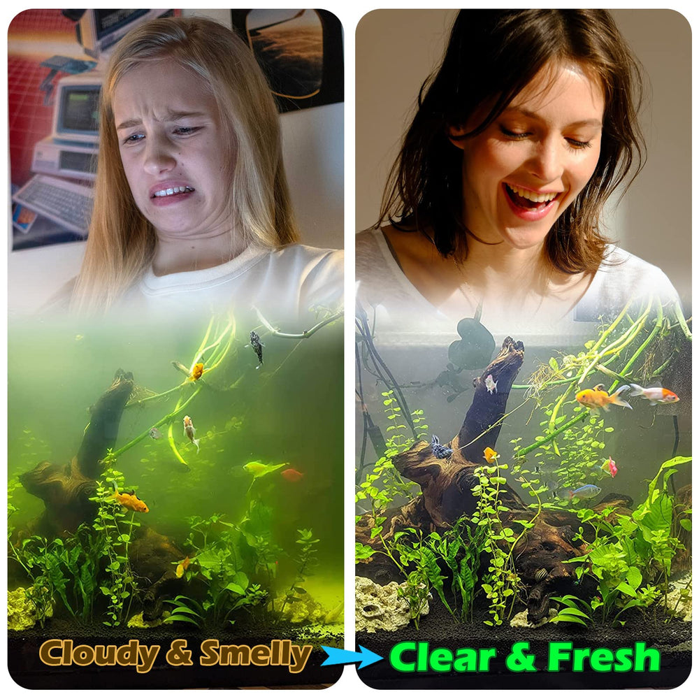 Tararium Aquarium Light 7W UV-C glow emphasizes water clarity and odor control