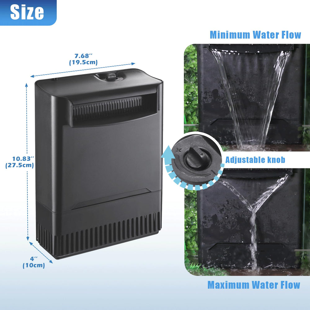 TARARIUM waterfall-outlet delivers improved circulation and oxygenation