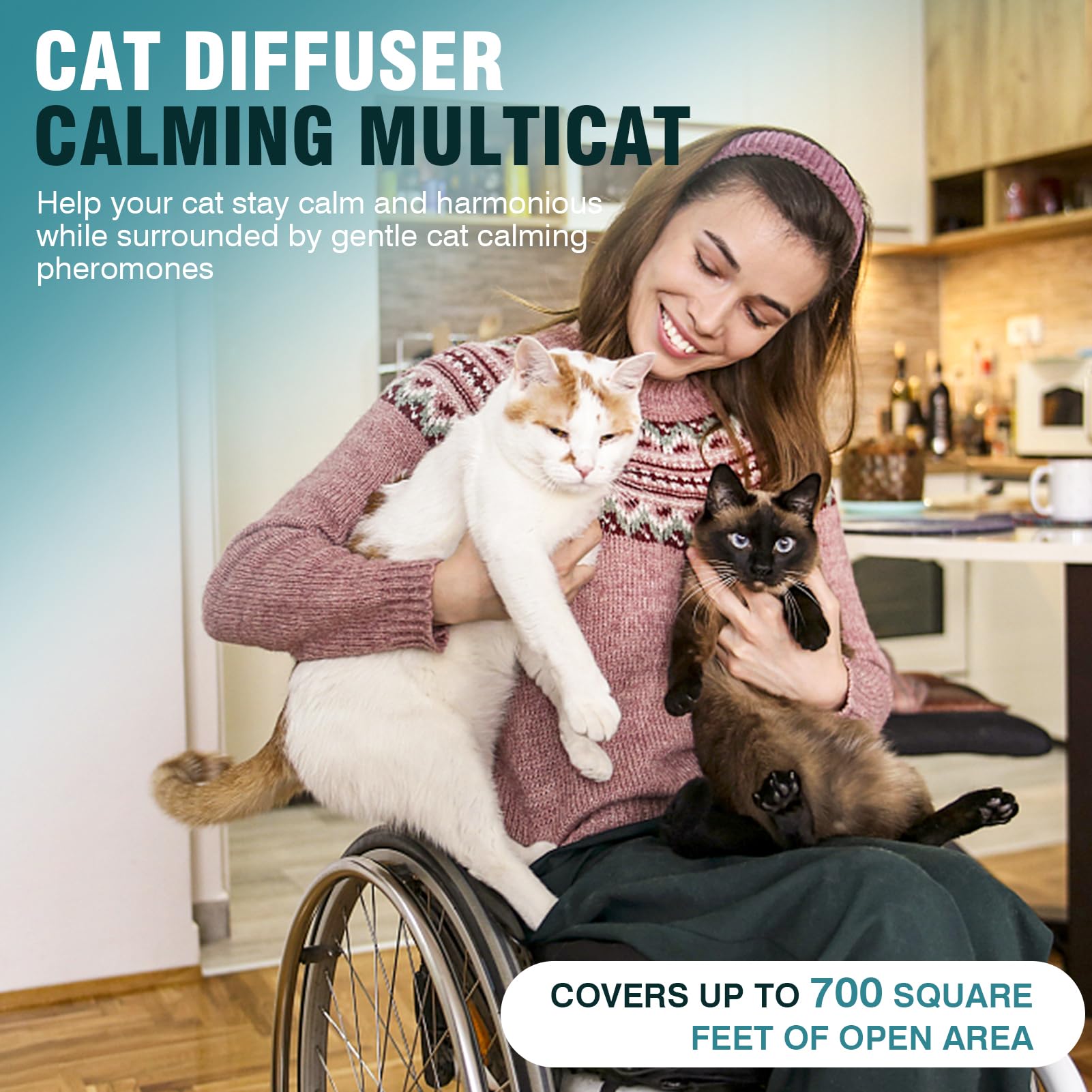 Taraxa Cat Calming Diffuser set designed for busy, multi-cat households