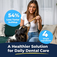 Tartar Shield soft rawhide chews bacon-flavor close-up showcases savory oral-health support.