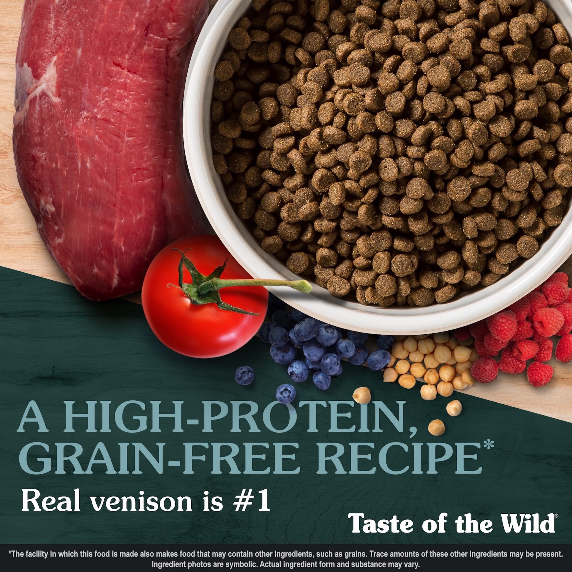 Taste of the Wild Appalachian Valley venison-lamb-egg-duck-fish protein mix for diverse amino acids