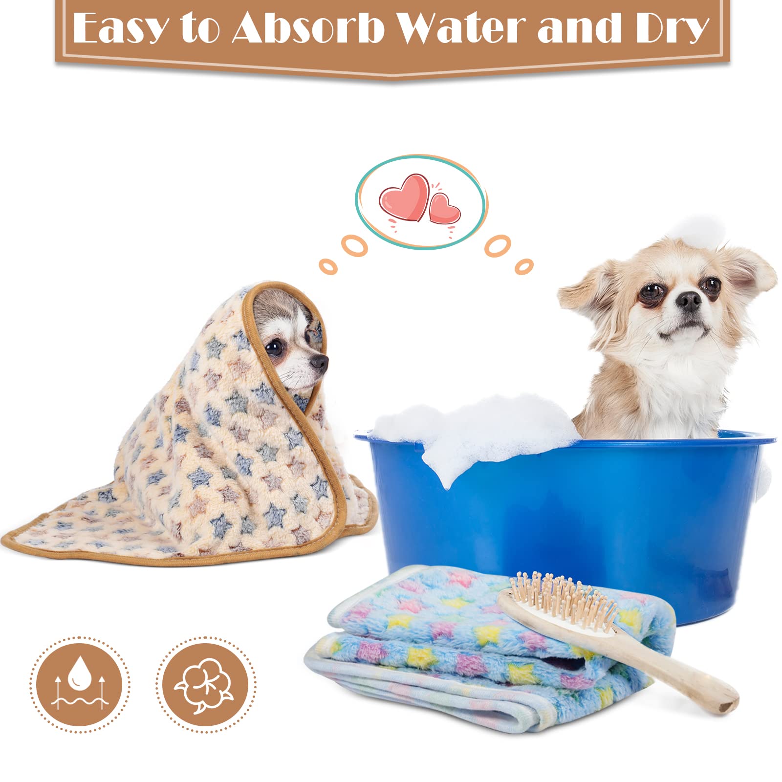 Tatuo puppy blanket elephant pink pattern adds cute style with warmth.