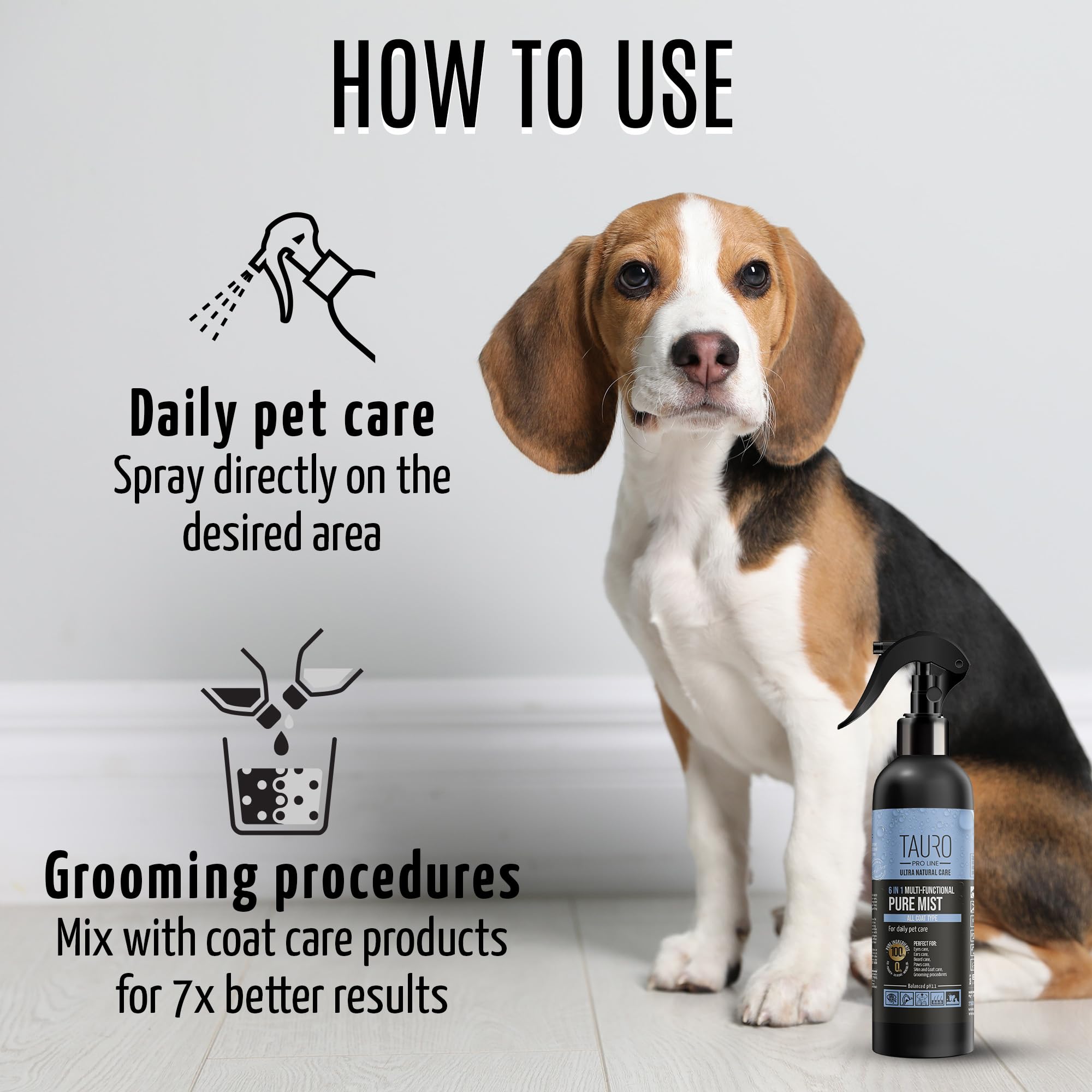 Tauro Pro Line Pure Mist safe for puppies and cats.