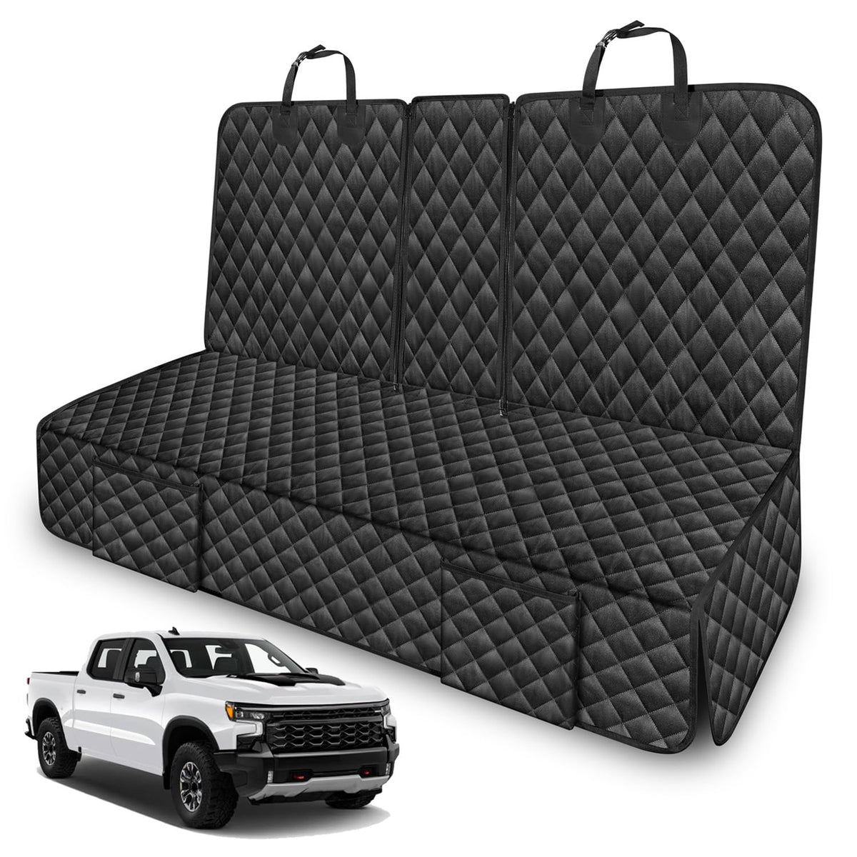 TAUYANG dog seat cover back seat fit for large trucks protects upholstery