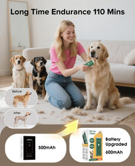 Tawiijou cordless pet clippers ready for battery powered grooming anywhere