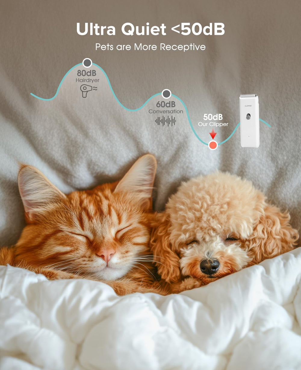 Tawiijou Pet Clippers ceramic blade with detachable head for easy cleaning and maintenance.
