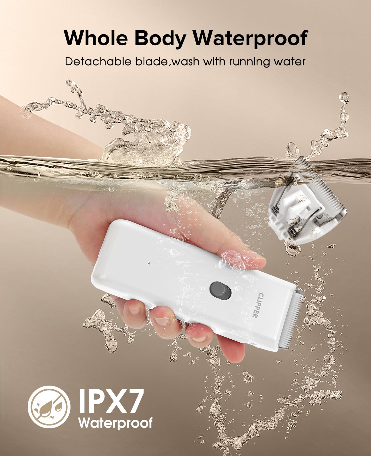 Tawiijou Pet Clippers ergonomic handle and compact design for comfortable use.