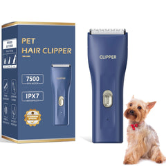 Tawiijou Pet Hair Clipper ceramic blade close-up for smooth mat removal.