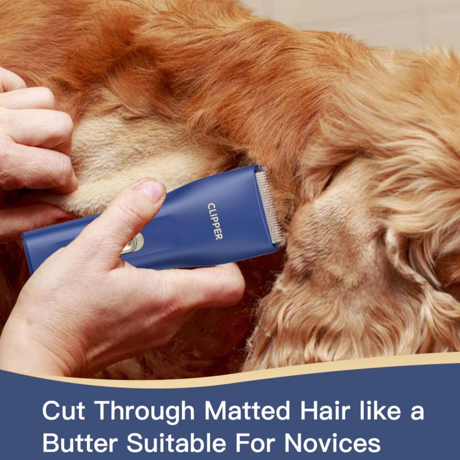 Tawiijou Pet Hair Clipper guards 9-12mm enable body trimming with precision.