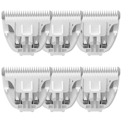 Tawiijou replaceable ceramic blades six-pack for quick, precise pet grooming sessions.