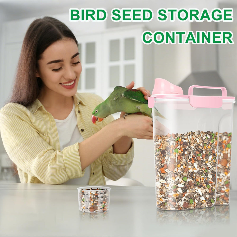 TBMax 6-quart capacity stores 5–7 lb bags of dry pet food as needed.