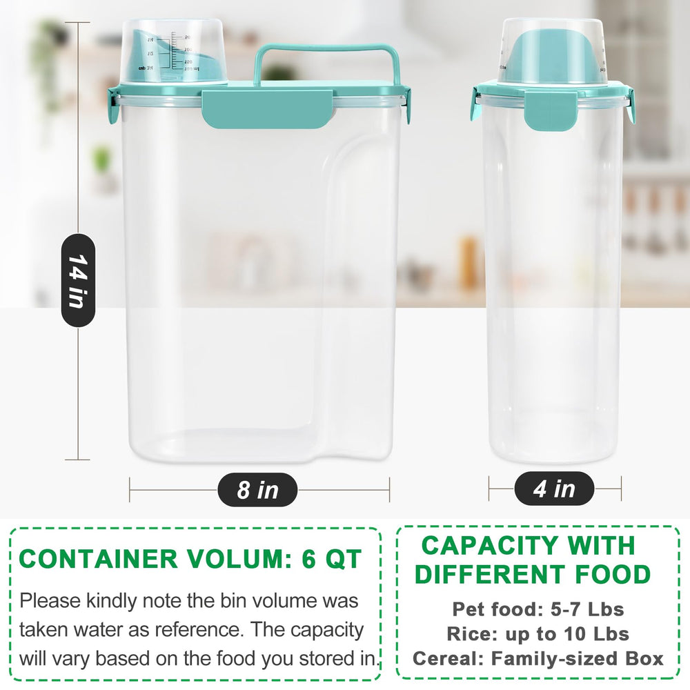 TBMax airtight dog food container with latches preserves freshness and minimizes spills.