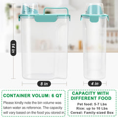 TBMax airtight dog food container with latches preserves freshness and minimizes spills.