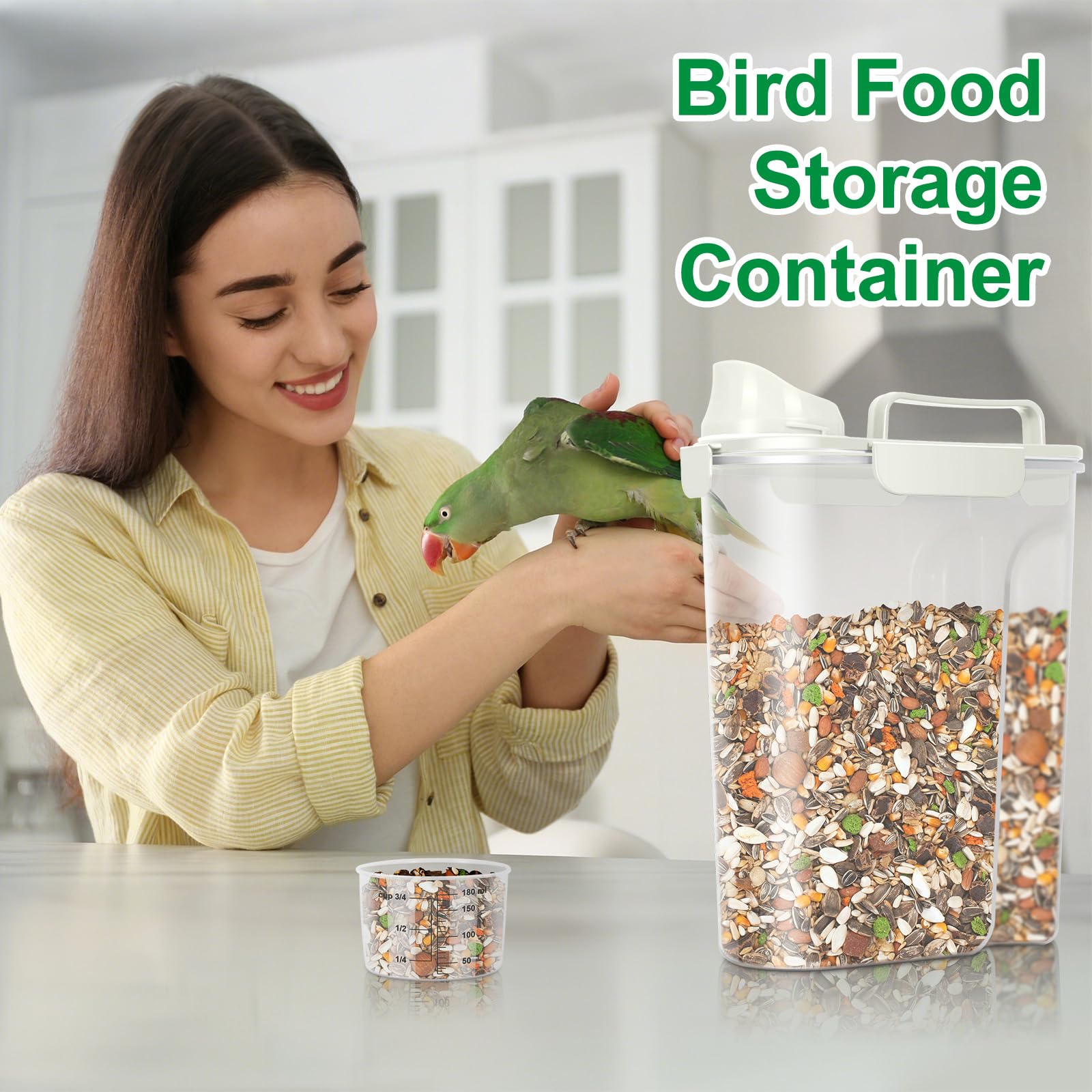 TBMax BPA-free-durable-material-container provides a safe, durable storage solution for pet foods.