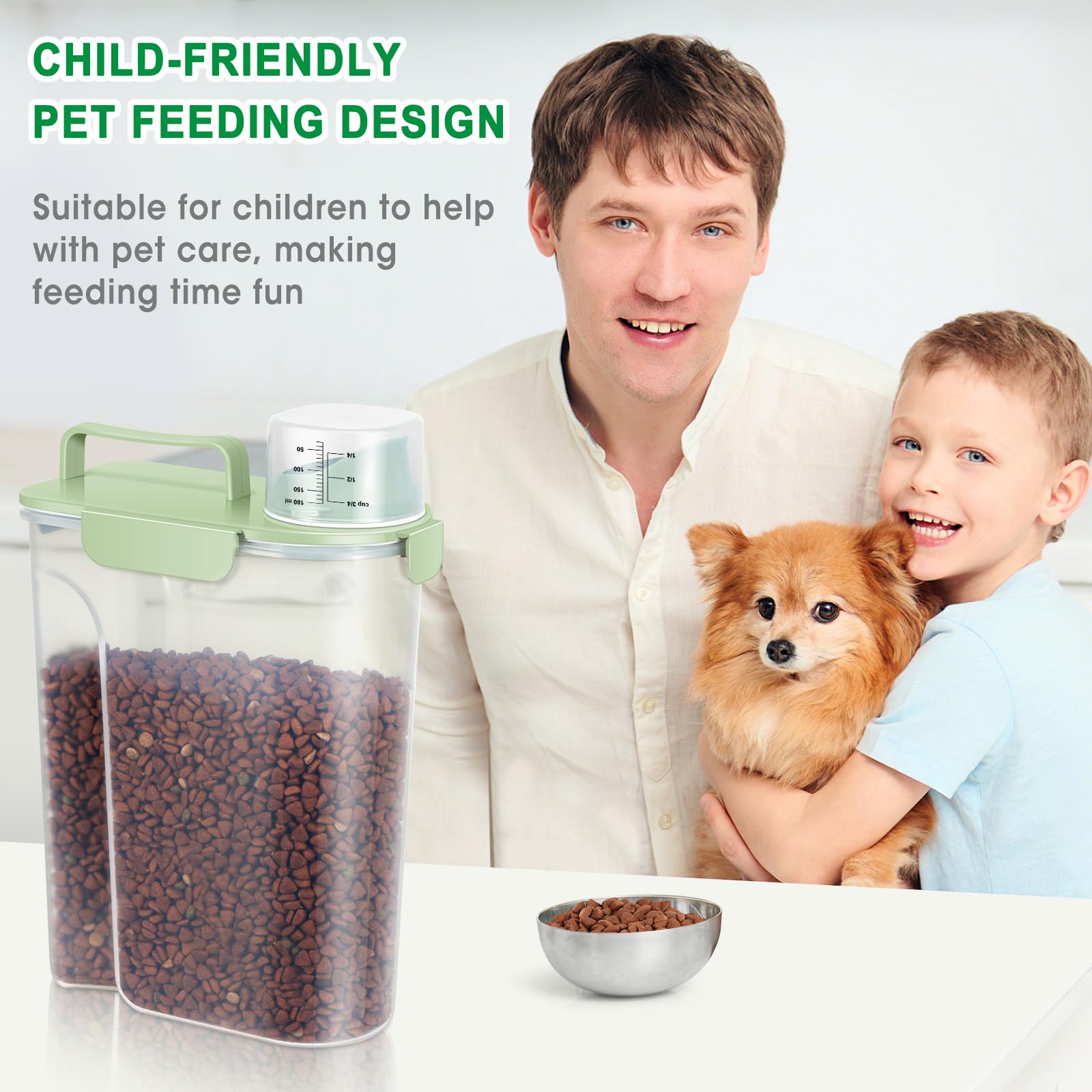 TBMax BPA-free pet food container ensures safe dry-food storage.