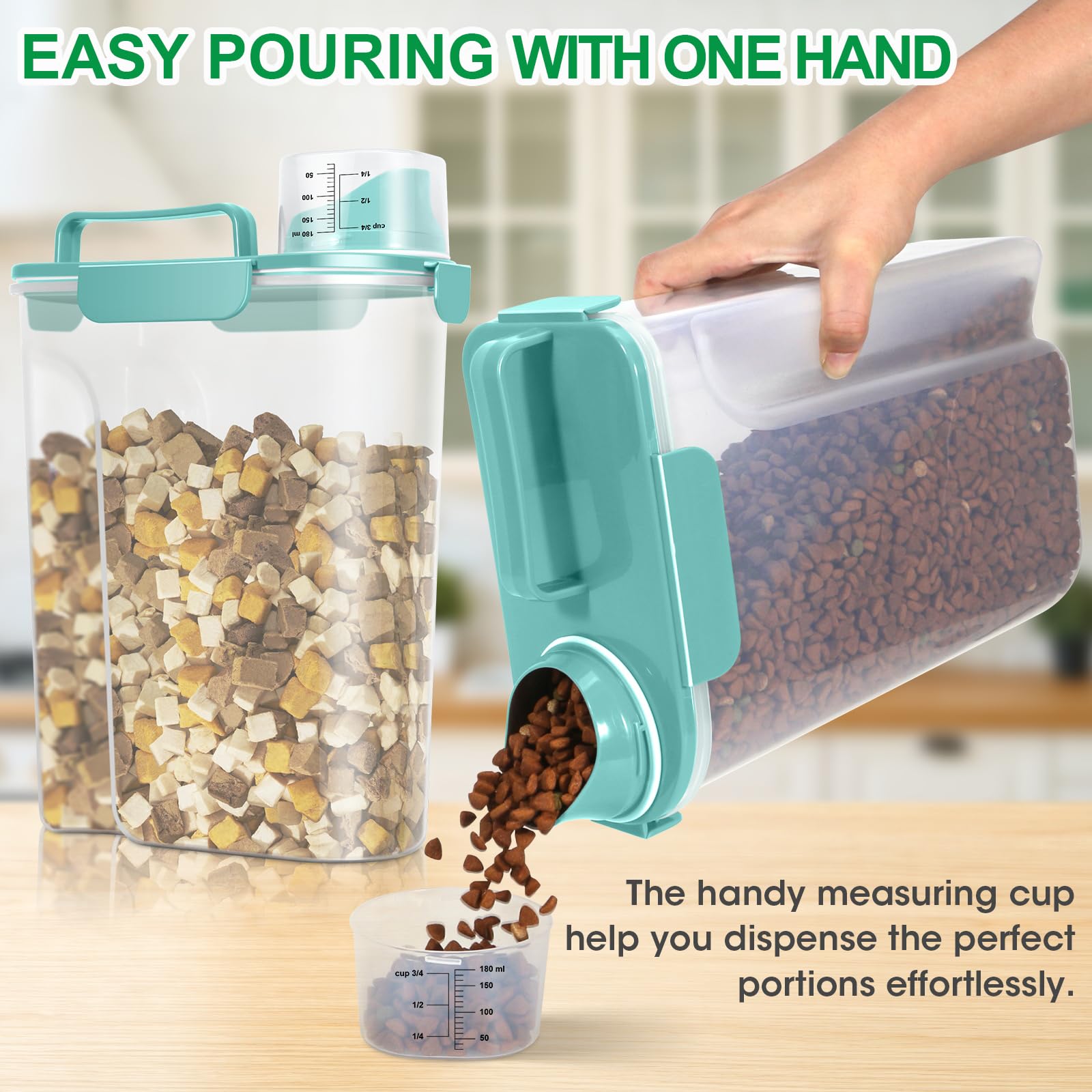 TBMax cat food container BPA-free and durable for long-term storage.
