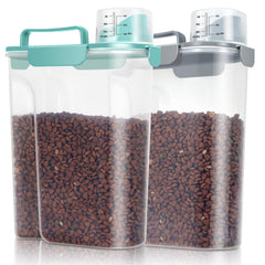 TBMax dog-cat food storage 2-pack with 6qt bins for organized feeding.