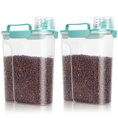 TBMax dog food bin front view demonstrates a sturdy 6-qt container for mess-free feeding.