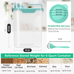 TBMax dog food dispenser with easy-pour spout for mess-free feeding.