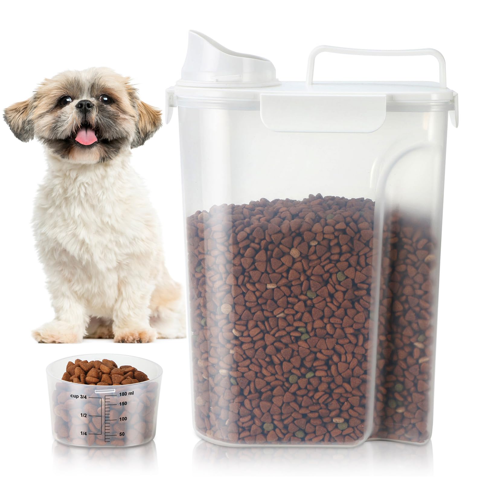 TBMax dog food storage container with airtight lid keeps kibble fresh.