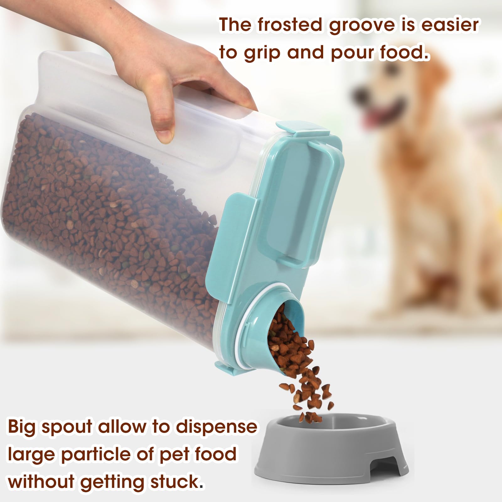 TBMax storage container BPA-free, durable construction supports healthy pet food storage.