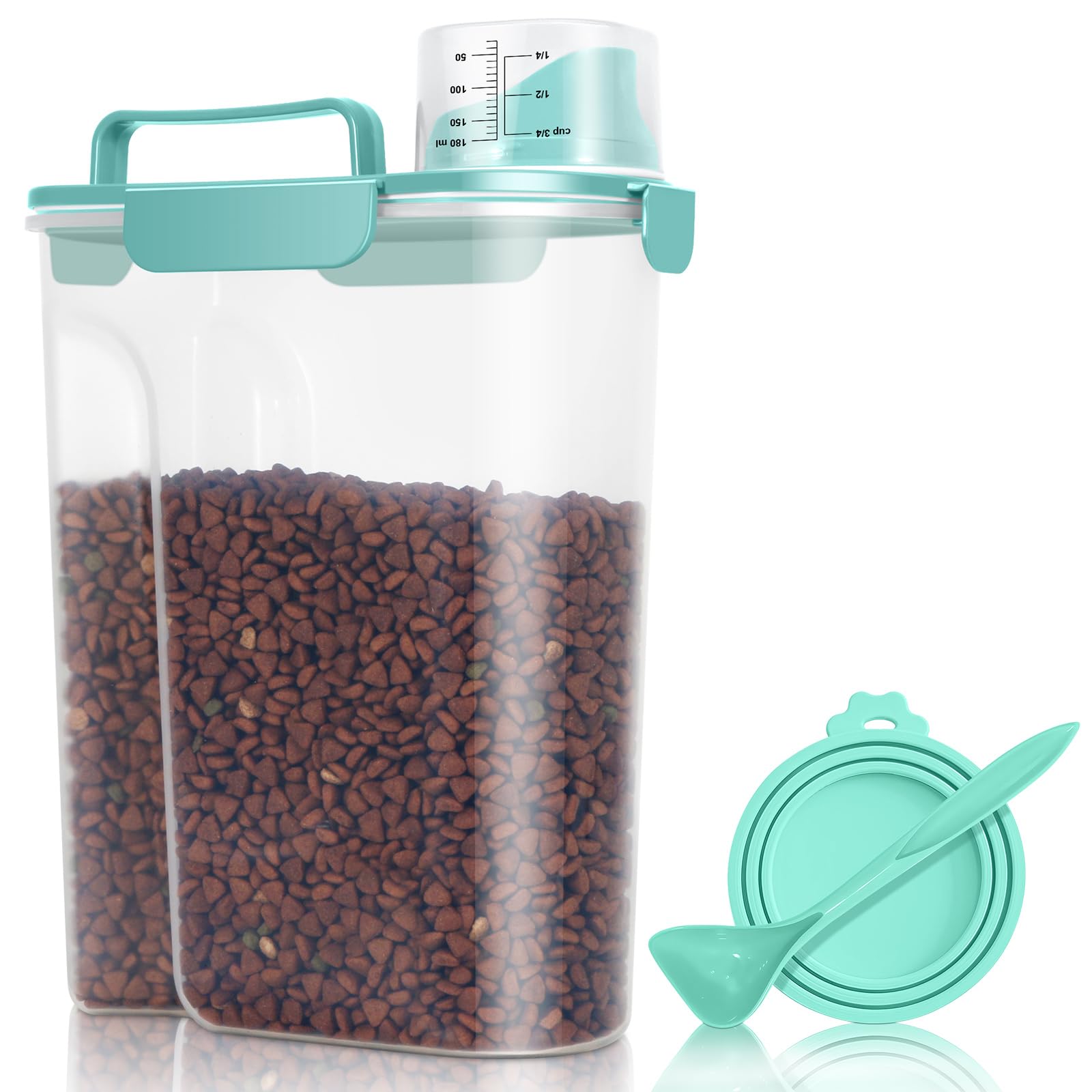 TBMax 6qt pet food storage container with lid keeps kibble fresh and organized.
