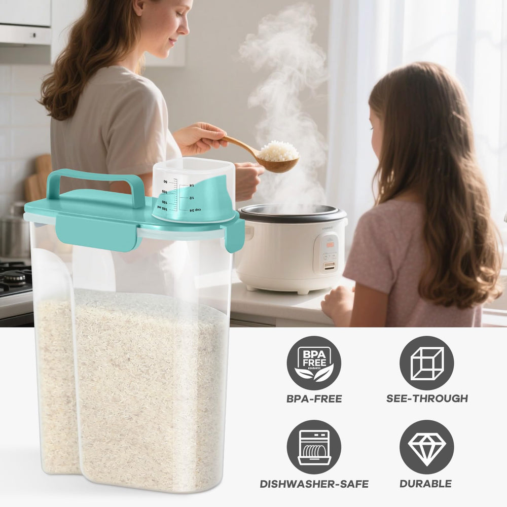 TBMAXS BPA-free durable plastic ensures safe dry storage.