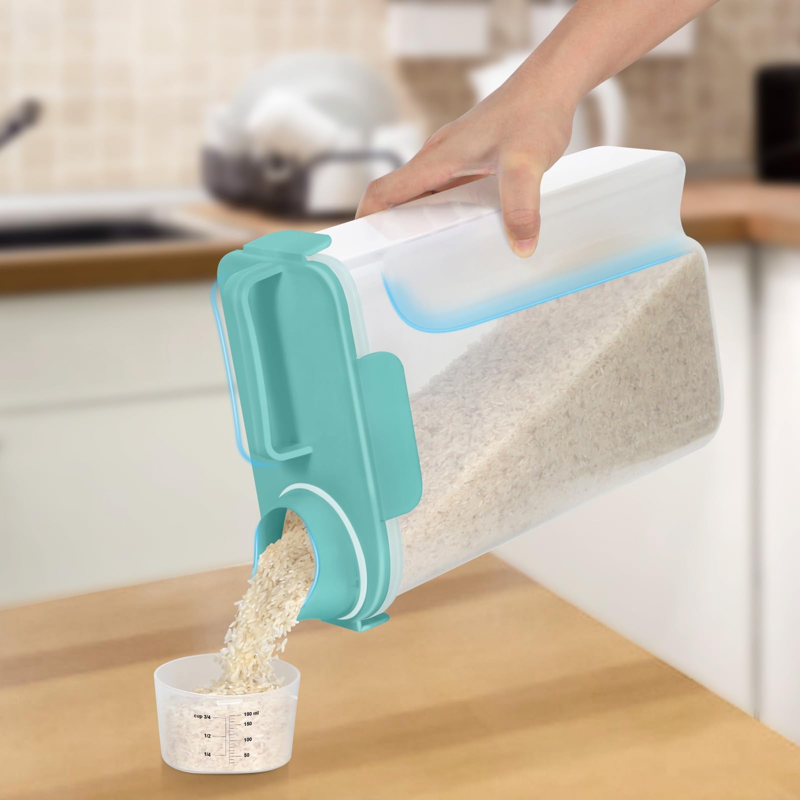 TBMAXS cereal container with airtight seal to preserve freshness.