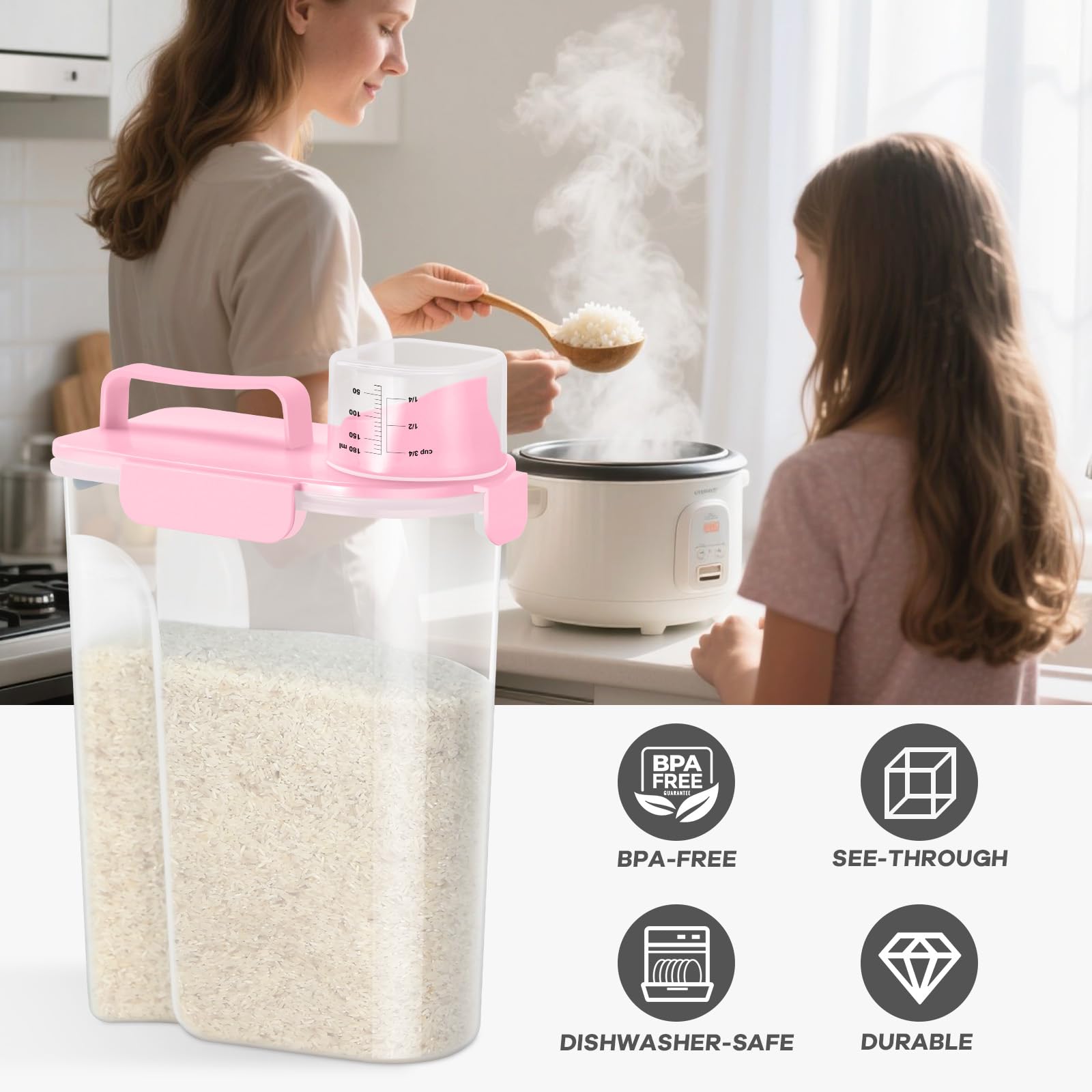 TBMAXS clear container design makes contents recognizable at a glance