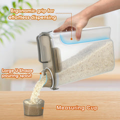 TBMAXS clear pantry container helps identify contents at a glance for faster prep.