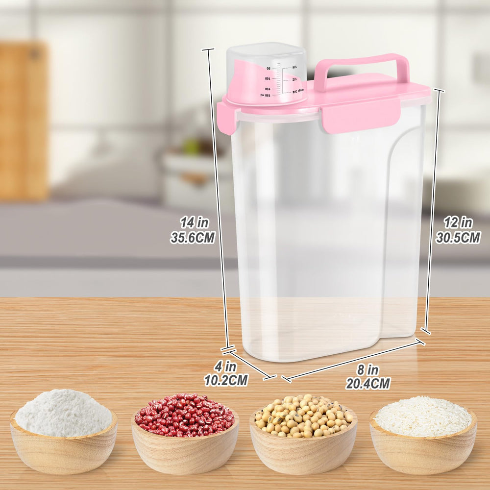 TBMAXS pink kitchen storage bin keeps pantry neat and organized