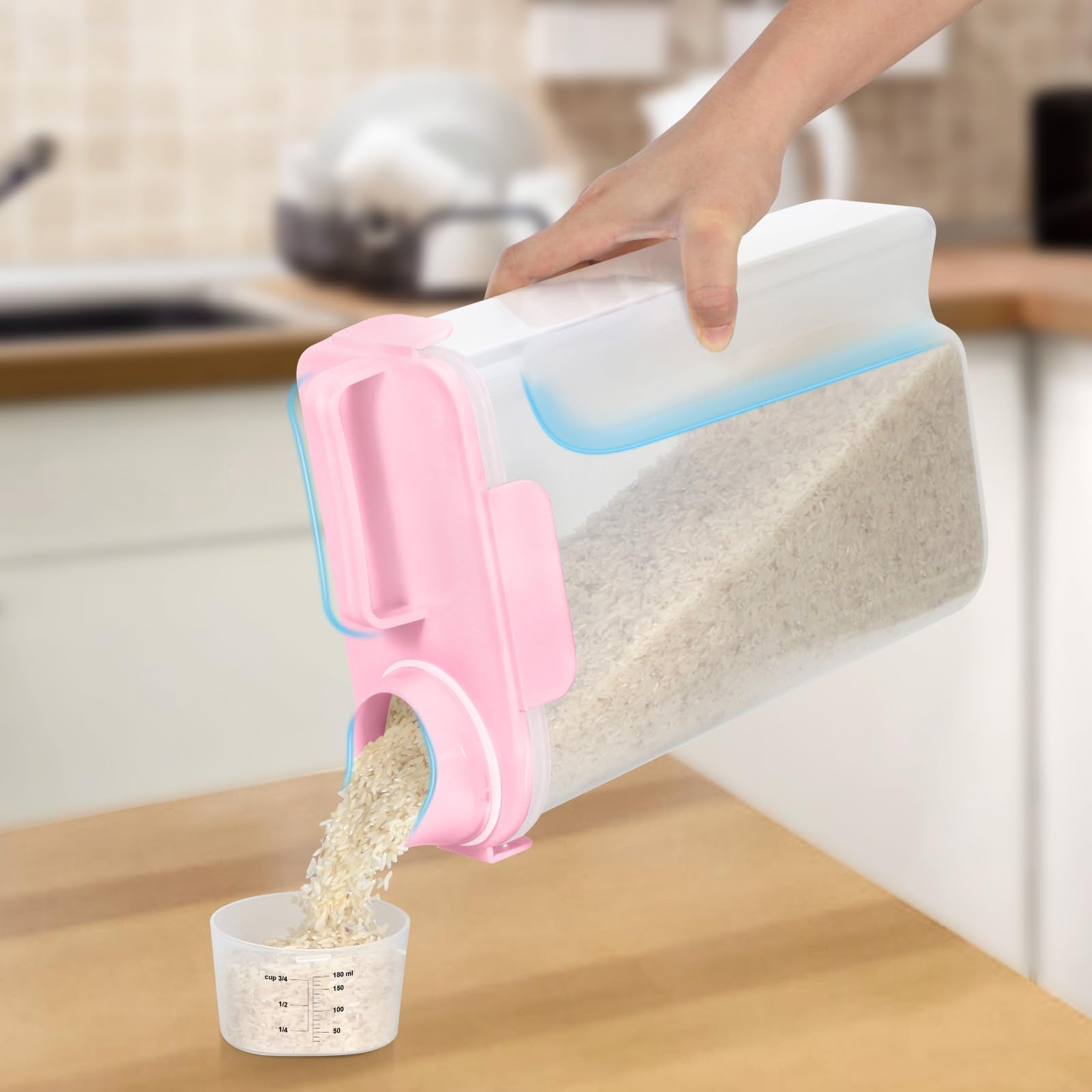 TBMAXS measuring cup helps track portions for rice, cereal, or beans