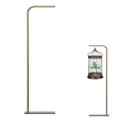 TBTFW 67-inch hanging bird cage stand shown at full height for easy viewing