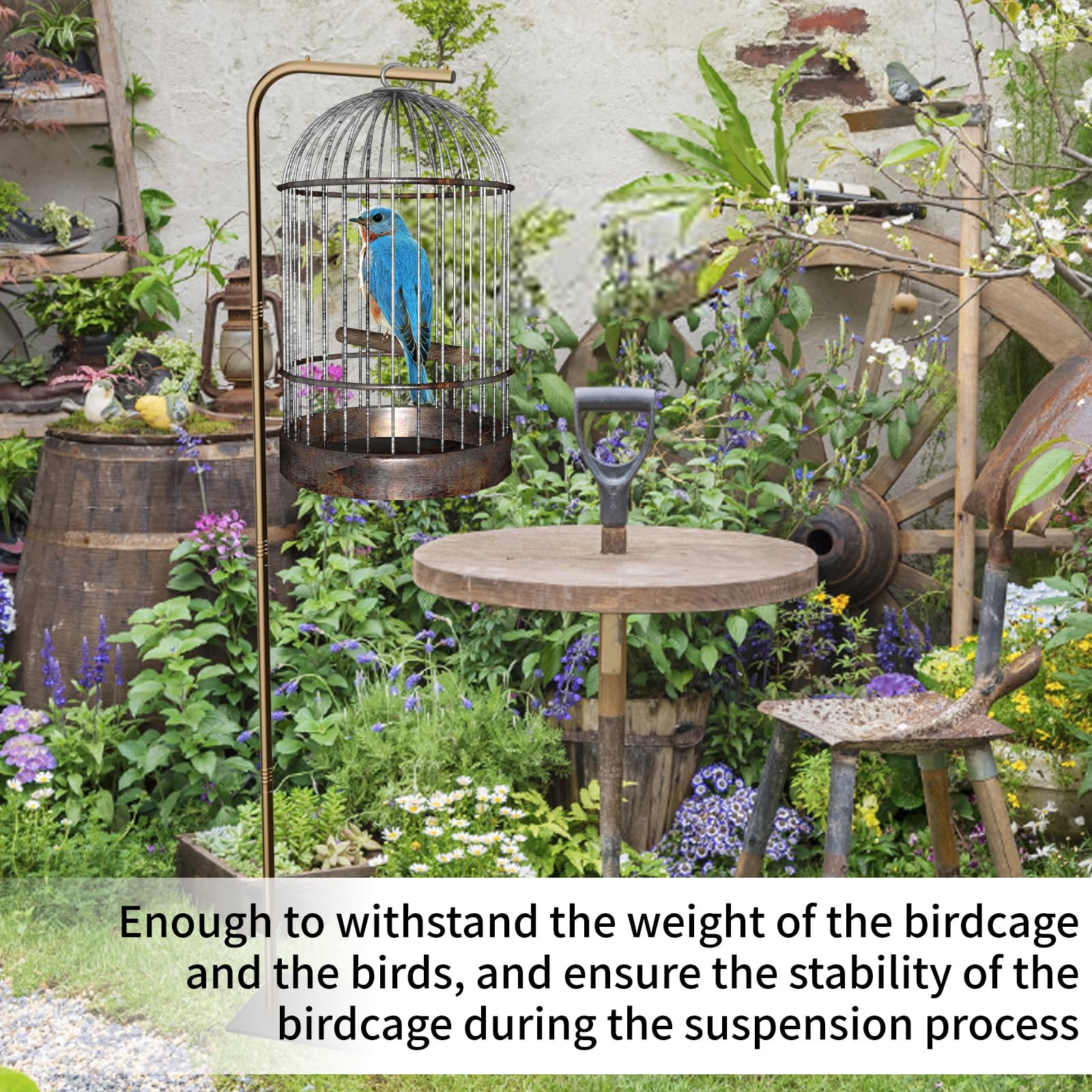 TBTFW multipurpose hanging stand suitable for plants and cages