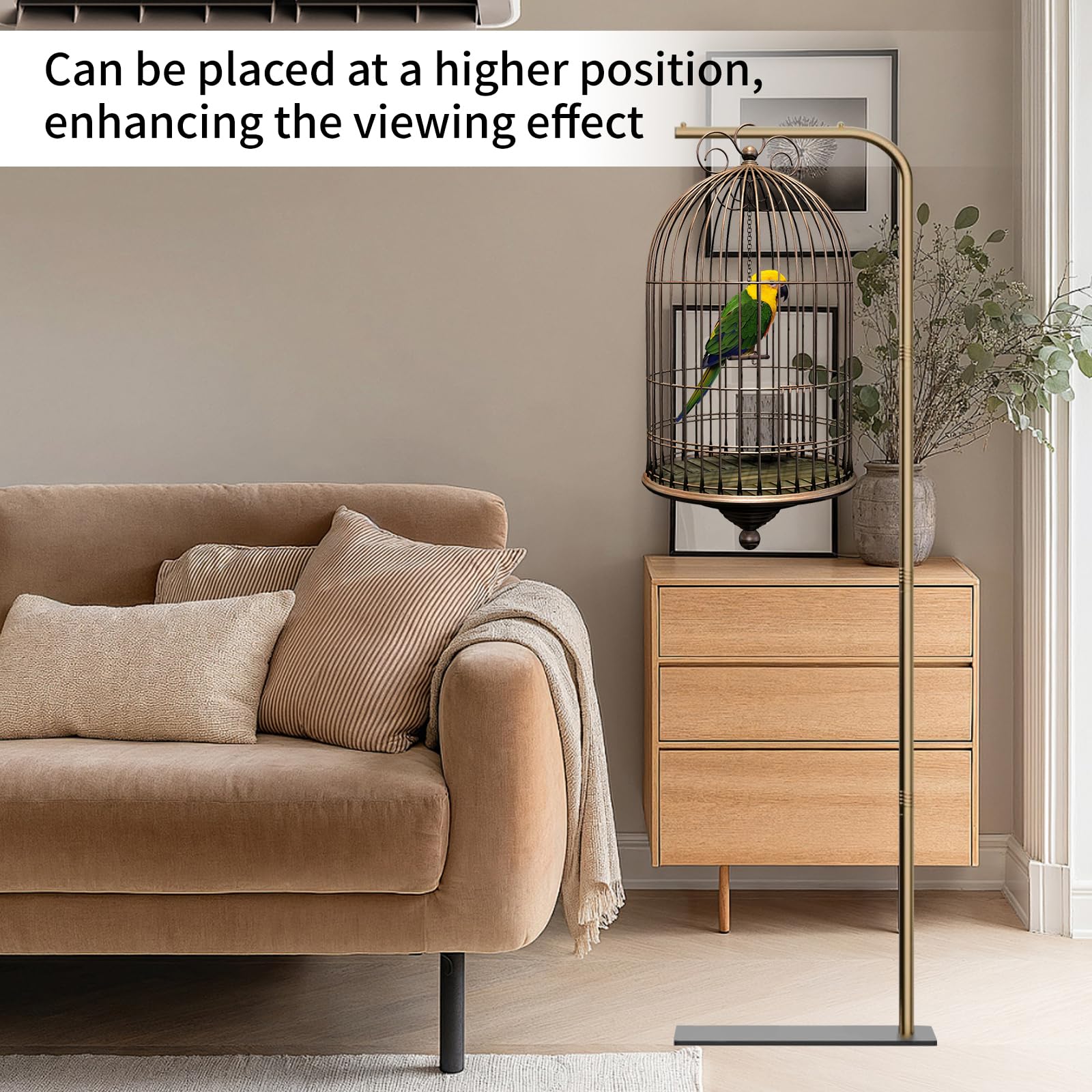 TBTFW tool-free assembly bird cage stand for quick setup