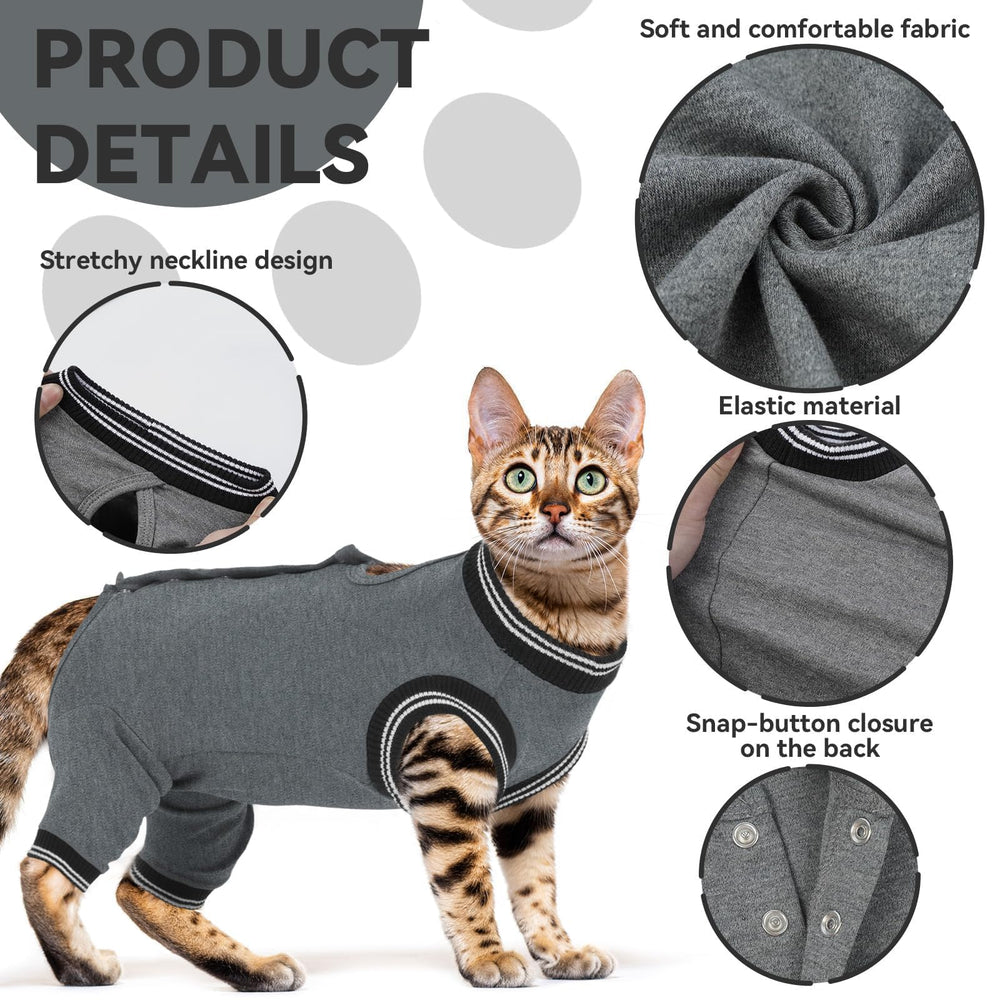 T'CHAQUE surgical suit easy-on-off back snap-button closure