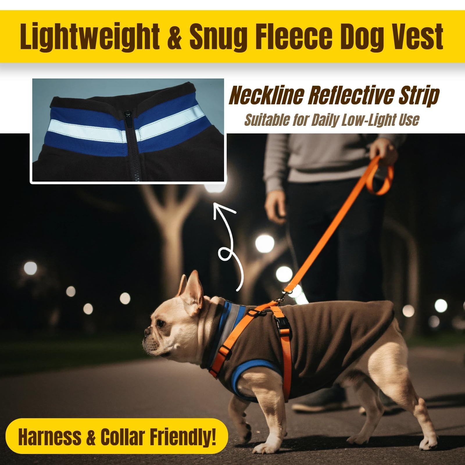 T'CHAQUE curved belly hem keeps male dogs cleaner during activity.