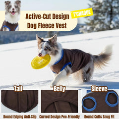 T'CHAQUE reflective neckline strip visible on a dark coat during dawn walk for safety.
