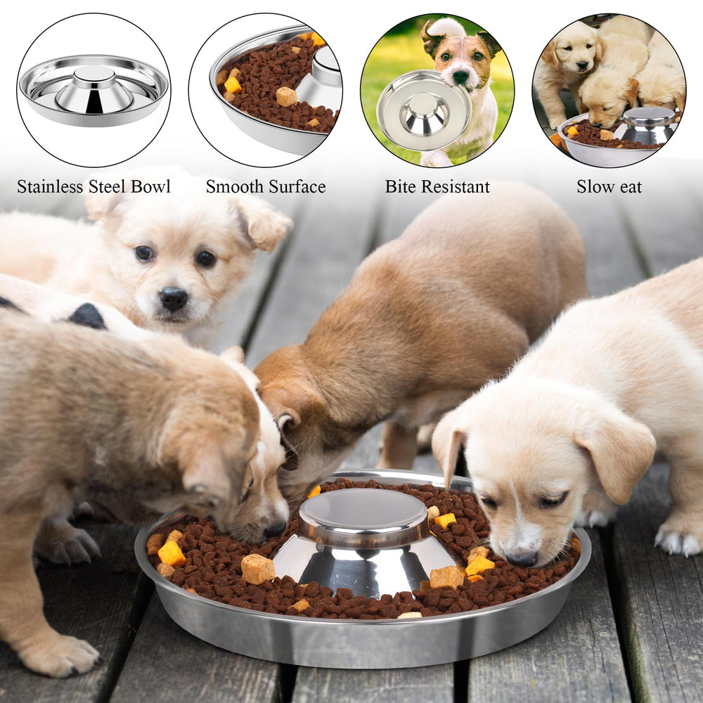tchrules easy-clean stainless steel dog bowls for quick cleanup