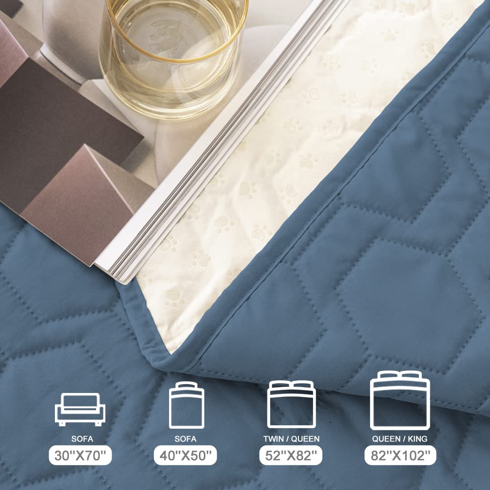 Tcksstex easy-care navy blanket machine washable at 30C