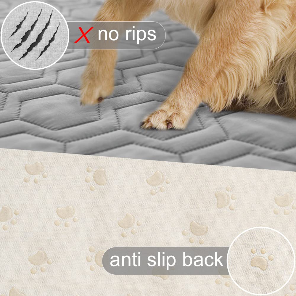 Tcksstex furniture protection sofa cover demonstrates sofa guard against saliva and scratches.