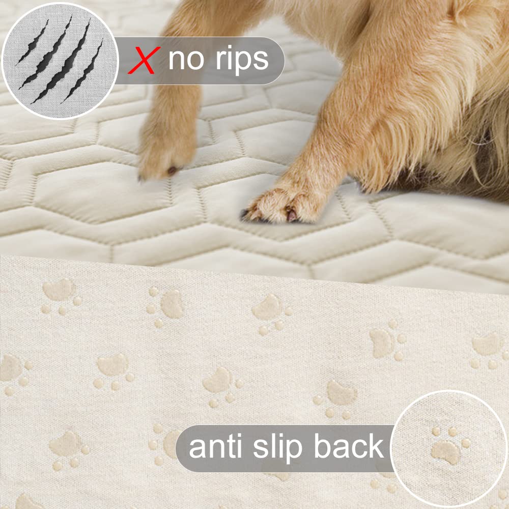 Tcksstex furniture protector sofa ivory shields against scratches and saliva