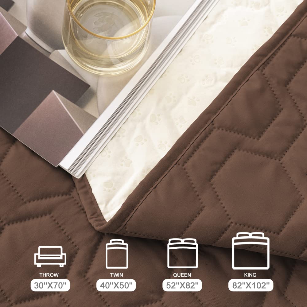 Tcksstex non-slip particles under blanket minimize pet slipping on slick floors.