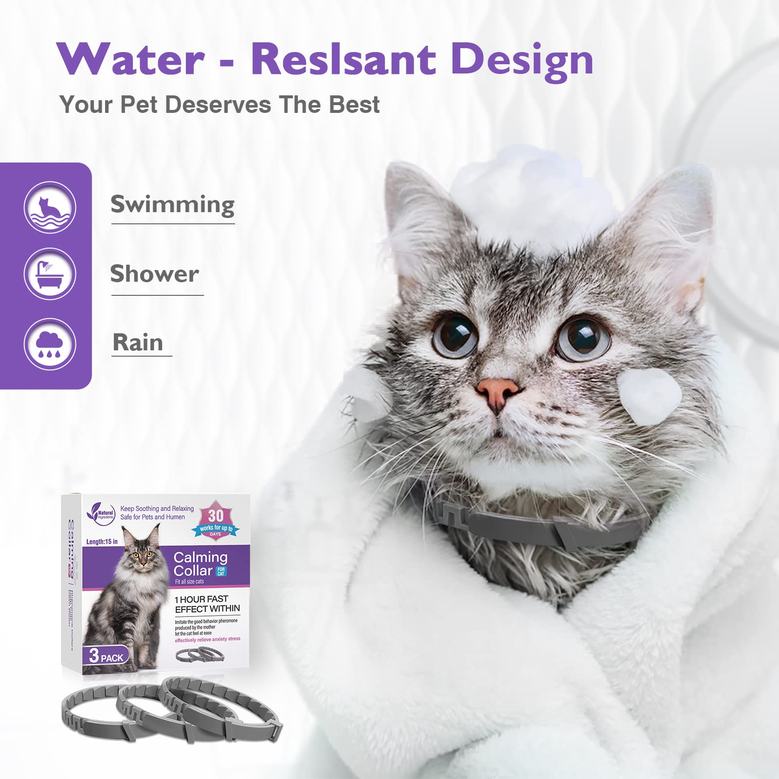 Tcllka adjustable cat collar at 38cm fits most cats securely.