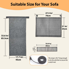 TCooSo cat scratch protector expanded sisal area 27.5x19.7 inches guards large sofas