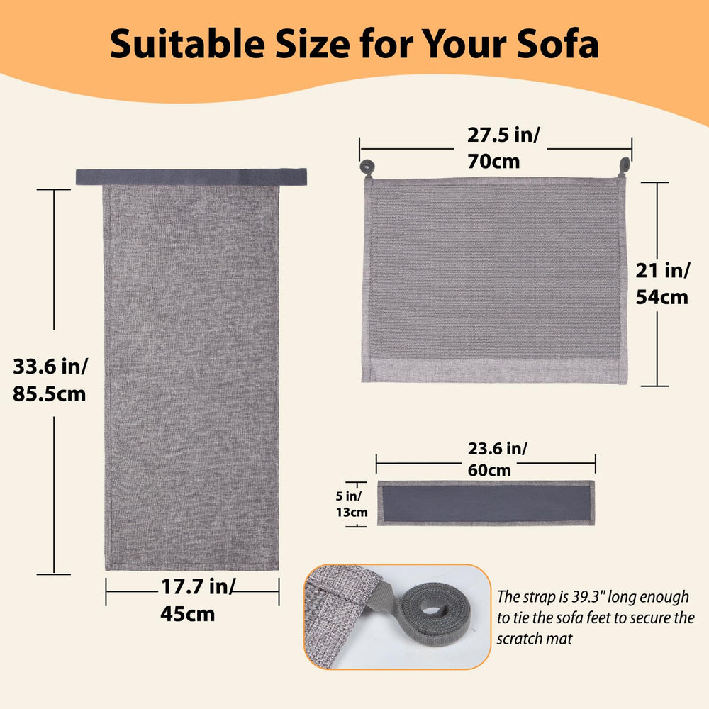 TCooSo dual-layer protector provides front-sisal scratching area with soft backing.