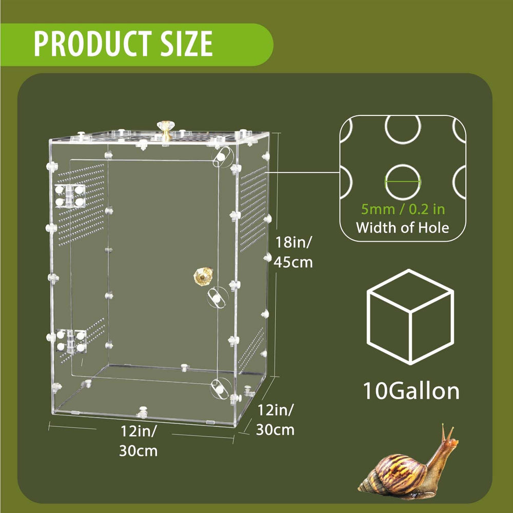 TCooSo Reptile Enclosure remove protective film for a pristine, clear view.